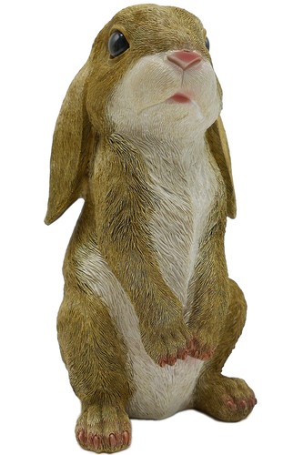 Standing Rabbit Statue Curious Easter Bunny Outdoor Garden Statues Patio Yard...