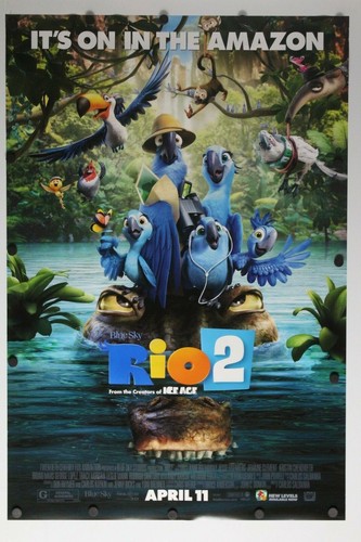Rio 2 14 Double Sided Original Movie Poster 27 X 40 Ebay