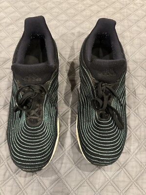 ADIDAS UltraBoost DNA x Parley Core Black Running Shoes Men's Size 10