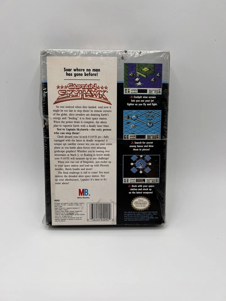 Captain Skyhawk For Nintendo NES Brand New Package Plastic Ripped - Image 2 of 4