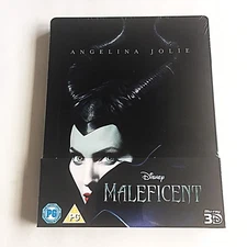 Disney's Maleficent Blu-ray [3D/2D] Steelbook [UK] Embossed Hard To Find! RARE!