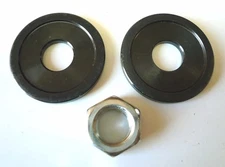 2 Industrial Machined Flange Arbor Washers 1/2 ID x 1-1/2 OD x 5/32 + 1/2-20 Nut