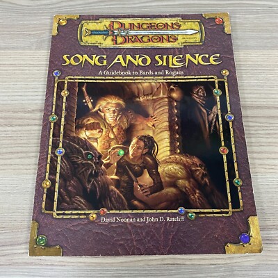 SONG AND SILENCE DUNGEONS & DRAGONS ZUBEHÖR RPG BUCH WTC11857 BARDEN SCHURKEN