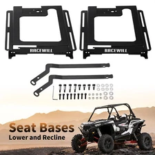 Racewill Lower and Recline Seat Bases Accessories For Polaris RZR 800/900/S 1000