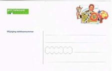 Briefkaart onbeschreven - Telefoonnummer wijziging - fl 0,70 (003)