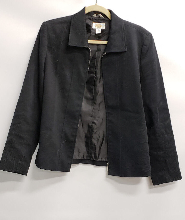 Talbots Womens Basic Jacket Black size 4 - image 1