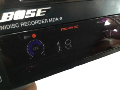 BOSE MDA-8 MD Deck MiniDisc Recorder Black Audio Equipment Very