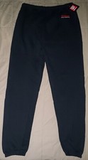 NEW VTG WILSON HEAVYWEIGHT SWEATPANTS 3XL DRAWSTRING BLACK 80s 90s USA 5050 NWT