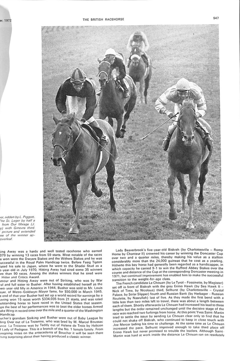 70年代 イギリスの競走馬 雑誌「The British Racehorse」 The British Racehorse: December Sales Issue 1972 | eBay