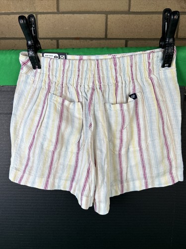 Gap Ladies Linen Short Size SMALL Dotted Sun Stripe - Imagen 6 de 6