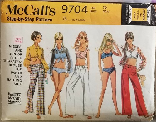 Traje de baño McCalls patrones de costura traje de baño bikini encubrimientos ropa de juego 33 U-Pick - Imagen 33 de 35