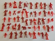 Mix Red Lot Plastic Western Native Spaceman Figures