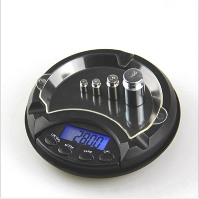 Ashtray Pocket Digital Scales Mini Back-lit LCD Gold Jewelry Weighing 0.01-500g