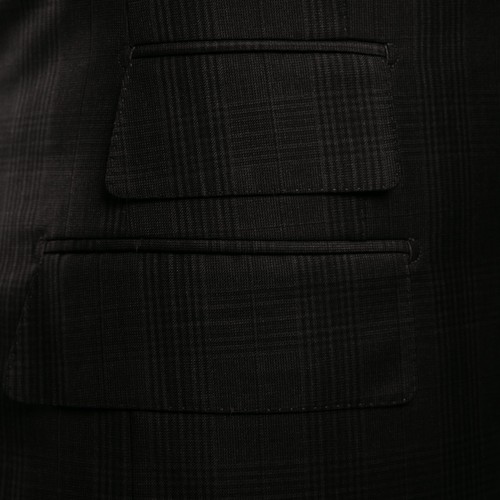 Toller $ 8450 Tom Ford Wolle Kariert 3-Teiler Anzug Blazer Hose Weste Grau 38US/48IT - Bild 15 von 22