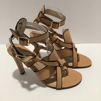 Paul Andrew Wmns. Sz 39/US 8.5M Handmade in Italy, Calfskin Ankle Strap Thong