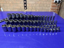 Snap on 3/8 45 PC Metric Combination Socket Foam Set Shallow, Semi-Deep & Deep