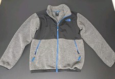 The North Face Boys Fleece Jacket Size L Gray Pre-Owned Excellent Cold Weather
