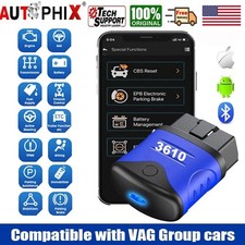 Autophix 3610 Bluetooth Diagnostic Scan Tool Obd2 Scanner Epb Reset Fit For Vw