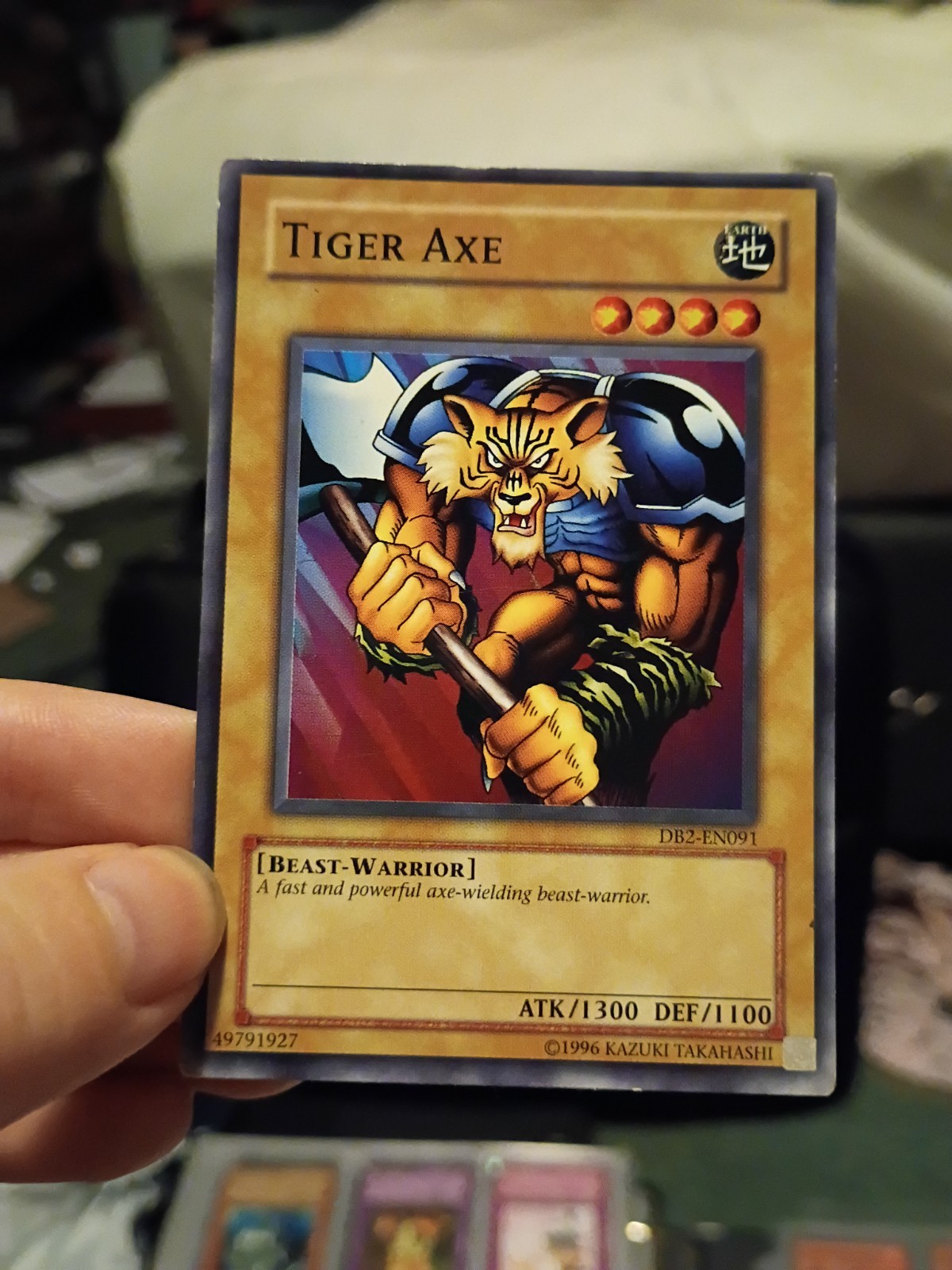 Tiger Axe DB2-EN091 YuGiOh Dark Beginning 2 trading card — raw and PSA graded price guide