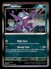 Sableye 136/193 Sv02: Paldea Evolved Holo rara carta singola Pokémon TCG