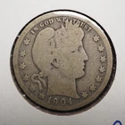 1904   *O*  BARBER SILVER QUARTER  ***NICE*** FREE SHIPPING   C2130