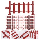  50 Pcs Miniature Fence for Crafts Garden Fencing Toy Plastic Toys