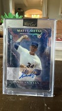 Wild Card Matte Metal Nolan Ryan Autographed True 1/1 Baseball Trading Card