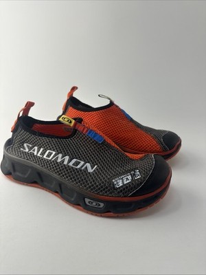 Salomon RX Lab Sneakers Trail Shoes slippers Men's size 7.5 Grey & Orange
