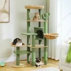 Cactus Cat Tree, Large Cat Tree for Indoor Cats, Cat Tower for Large Cats