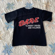 Vintage D.A.R.E t-shirt - Black, XS