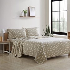 - King Sheets, Cotton Flannel Bedding Set, Brushed for Extra Softness, Cozy H...
