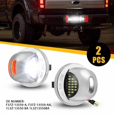 [TRIPLE RED NEON TUBE]Full LED License Plate Light Tag Lamp Pair 80-14 Ford F150