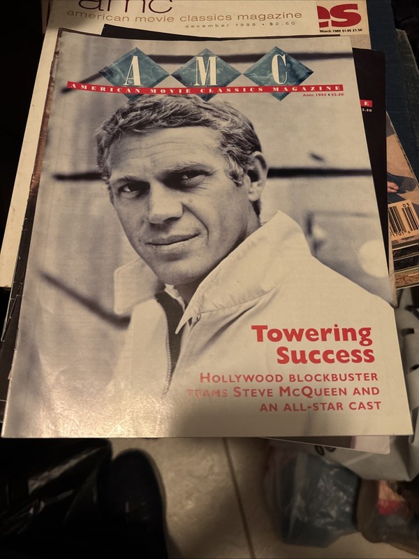 AMC AMERICAN MOVIE CLASSICS  MAGAZINE April  1995  Steve Mc Queen Cover