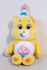 2021 Care Bears Unlock the Magic Birthday Bear Yellow Cupcake Plush 10"