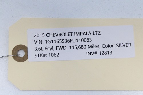 2014-2015 CHEVROLET IMPALA REAR BUMPER WIRE WIRING HARNESS CABLE OEM - Picture 8 of 8