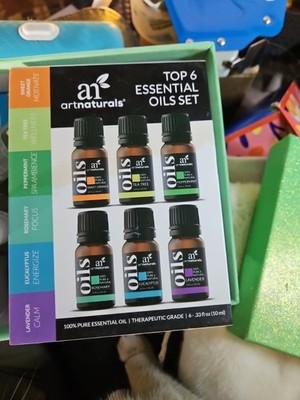 ArtNaturals Aromatherapy, 5 Essential Oil Set, 5 x 10ml, Missing Tea Tree NIB