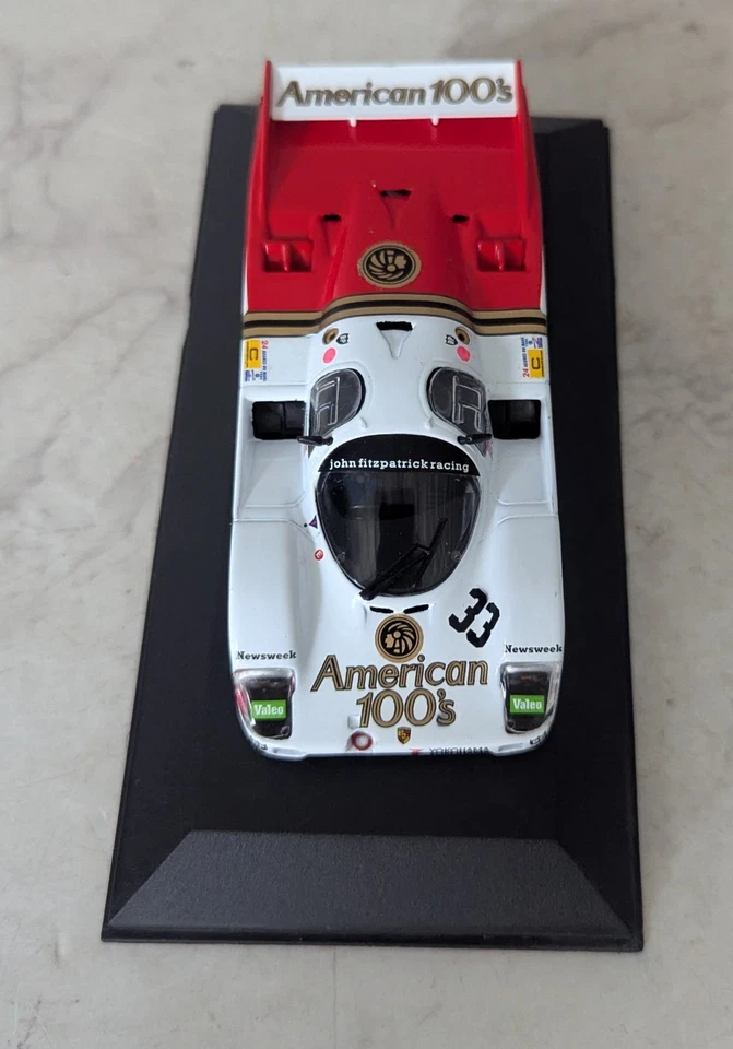 Quartzo Porsche 956 Long Tail American 100's Le Mans 1985 Q3076 en caja Foto 3 de 4