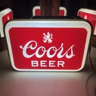 Coors Beer Lighted Doubled Sided Bar Sign 20” x 14” Vintage