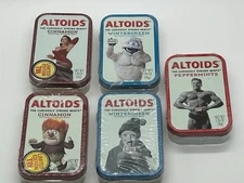Lots of 5 ALTOIDS Limited Edition Character Tins-Sealed. Gift or Yours!