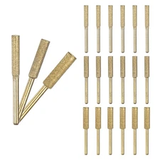 21-Pack 5/32", 3/16", 7/32" Diamond Chainsaw Sharpener [3mm Gold]