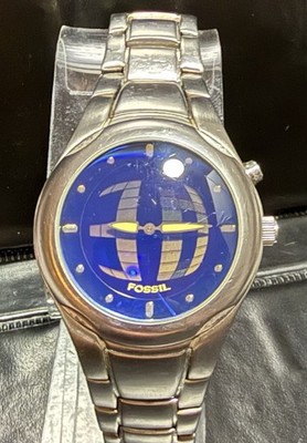 Fossil Big Tic Blue-Faced JR8096 Animated Numbers Watch - New