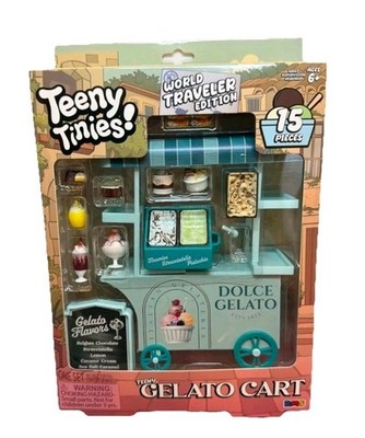 Teeny Tinies GELATO CART Mini Playset Toy Wake me upDoll/dollhouse Minis. New!