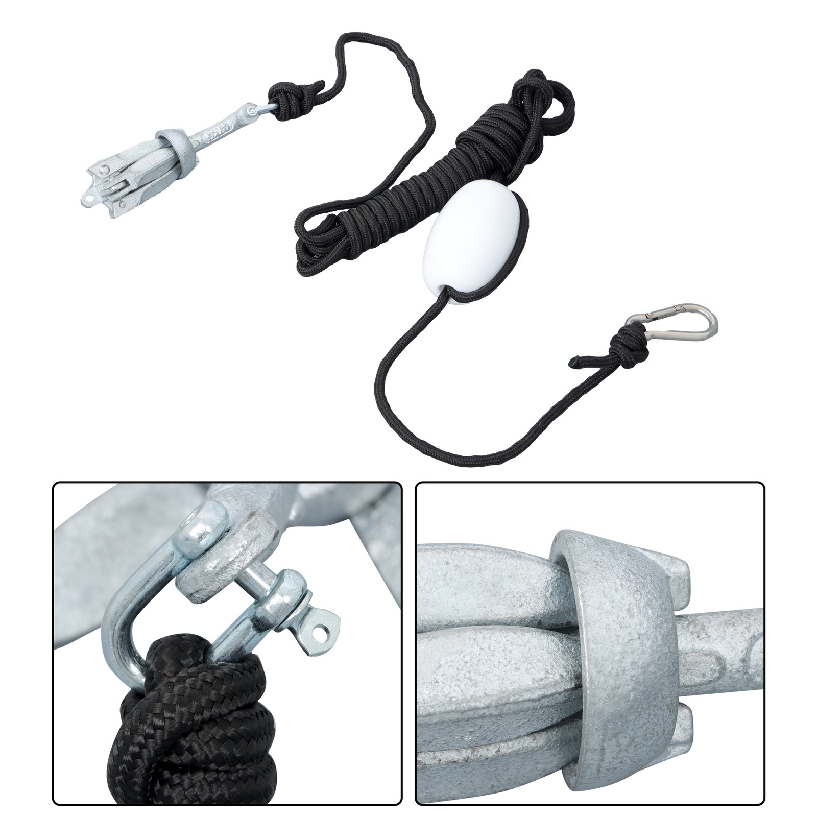 Folding Grapnel Anchor Kit For Marine Kayak Kayaks Canoes Paddle Board 1.5lb