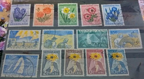 Olanda 1949/52 Tre Serie Complete Usate