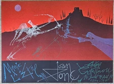 Joan Ponc Castellnou original color lithograph poster surreal abstract art 1978