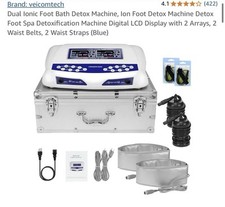Veicomtech Ionic Dual Foot Bath Detox Machine Foot Spa For 2 Users Open Box 