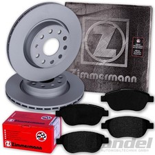 ZIMMERMANN BREMSSCHEIBEN + BELÄGE VORNE passend für FIAT DOBLO / CARGO 119 223