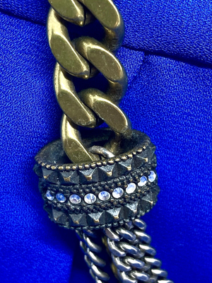 Giles and Brother Multi-Chain Rhinestone Necklace GILES & BRO
