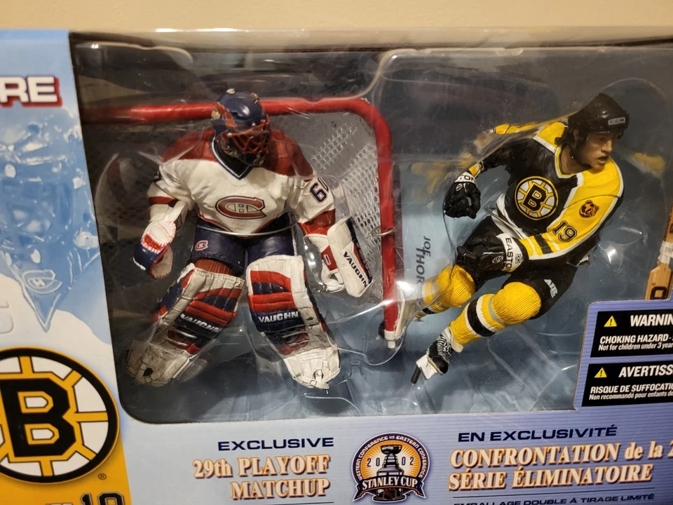 Figura Doble Joe Thornton Jose Theodore McFarlane Exclusiva 2002 Stanley Cup NHL Foto 2 de 4