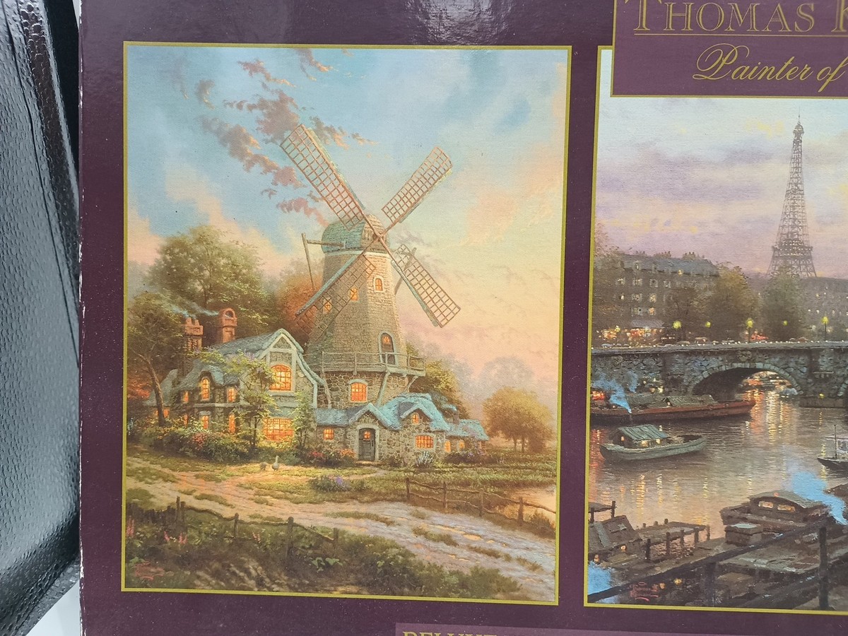 Thomas Kinkade Deluxe 3 Puzzles Set 500 Pcs Each All Are Complete